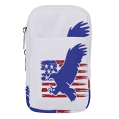 Usa Flag Eagle Symbol American Bald Eagle Country Waist Pouch (small) by Wegoenart