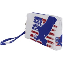 Usa Flag Eagle Symbol American Bald Eagle Country Wristlet Pouch Bag (small) by Wegoenart