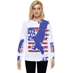 Usa Flag Eagle Symbol American Bald Eagle Country Hidden Pocket Sweatshirt