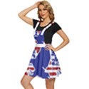 Usa Flag Eagle Symbol American Bald Eagle Country Apron Dress View2