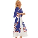 Usa Flag Eagle Symbol American Bald Eagle Country Midsummer Wrap Dress View3