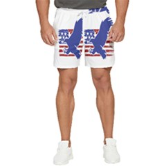 Usa Flag Eagle Symbol American Bald Eagle Country Men s Runner Shorts by Wegoenart