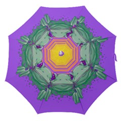 Frog Animal Sun Amphibian Figure Digital Art Straight Umbrellas by Wegoenart