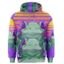 Frog Animal Sun Amphibian Figure Digital Art Men s Core Hoodie View1