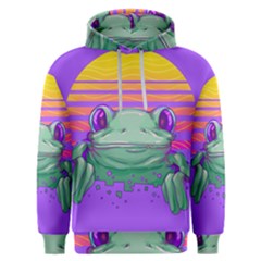 Frog Animal Sun Amphibian Figure Digital Art Men s Overhead Hoodie