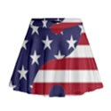 Yang Yin America Flag Abstract Art Asian Balance Mini Flare Skirt View1