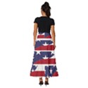 Yang Yin America Flag Abstract Art Asian Balance Tiered Ruffle Maxi Skirt View4