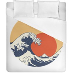 The Great Wave Off Kanagawa Waves Duvet Cover (california King Size) by Wegoenart