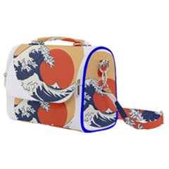 The Great Wave Off Kanagawa Waves Satchel Shoulder Bag by Wegoenart