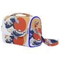 The Great Wave Off Kanagawa Waves Satchel Shoulder Bag View1