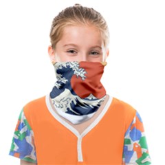 The Great Wave Off Kanagawa Waves Face Covering Bandana (kids) by Wegoenart