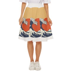 The Great Wave Off Kanagawa Waves Classic Short Skirt by Wegoenart