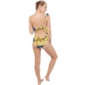 Wave Fish Koi Splash Character Carp Frilly One Shoulder Swimsuit View2