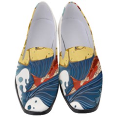 Wave Fish Koi Splash Character Carp Women s Classic Loafer Heels by Wegoenart