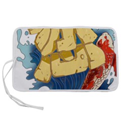 Wave Fish Koi Splash Character Carp Pen Storage Case (s) by Wegoenart