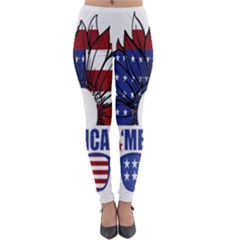 Usa Flag Sunglasses Usa Flag American Flag Flower Lightweight Velour Leggings by Wegoenart