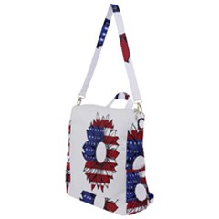 Us Flag Flower Sunshine Flag America Usa Crossbody Backpack by Wegoenart