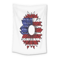 Us Flag Flower Sunshine Flag America Usa Small Tapestry