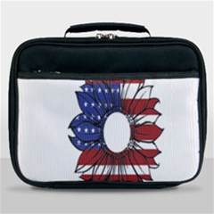 Us Flag Flower Sunshine Flag America Usa Lunch Bag by Wegoenart