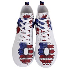 Us Flag Flower Sunshine Flag America Usa Men s Lightweight High Top Sneakers by Wegoenart