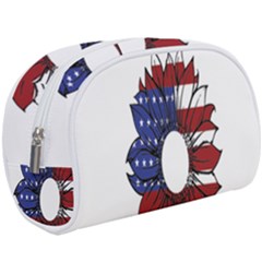 Us Flag Flower Sunshine Flag America Usa Make Up Case (large) by Wegoenart