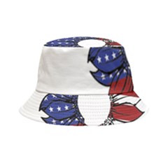 Us Flag Flower Sunshine Flag America Usa Bucket Hat by Wegoenart