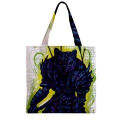 Zombie Animal Warrior Armor Arrows Aura Zipper Grocery Tote Bag by Wegoenart