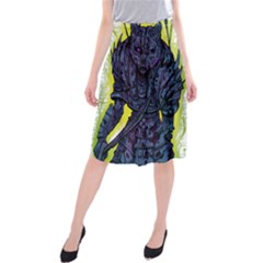 Zombie Animal Warrior Armor Arrows Aura Midi Beach Skirt by Wegoenart