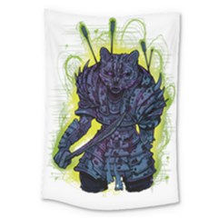 Zombie Animal Warrior Armor Arrows Aura Large Tapestry