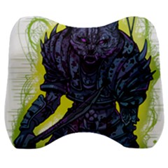 Zombie Animal Warrior Armor Arrows Aura Velour Head Support Cushion by Wegoenart