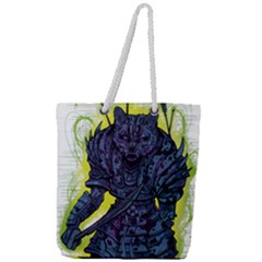 Zombie Animal Warrior Armor Arrows Aura Full Print Rope Handle Tote (large) by Wegoenart