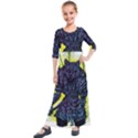 Zombie Animal Warrior Armor Arrows Aura Kids  Quarter Sleeve Maxi Dress View1