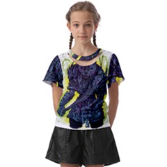 Zombie Animal Warrior Armor Arrows Aura Kids  Front Cut Tee by Wegoenart