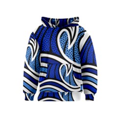 Print Water Waves Kids  Pullover Hoodie