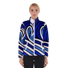 Print Water Waves Women s Bomber Jacket