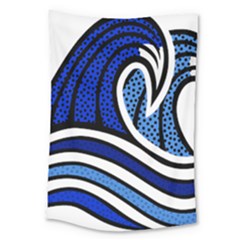 Print Water Waves Large Tapestry