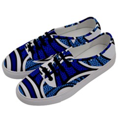 Print Water Waves Men s Classic Low Top Sneakers by Wegoenart