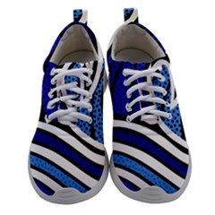 Print Water Waves Women Athletic Shoes by Wegoenart