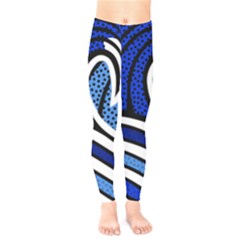 Print Water Waves Kids  Classic Winter Leggings