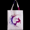 Wave Surfer Surfing Sport Athlete Water Sea Zipper Classic Tote Bag View2