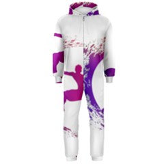 Wave Surfer Surfing Sport Athlete Water Sea Hooded Jumpsuit (men)