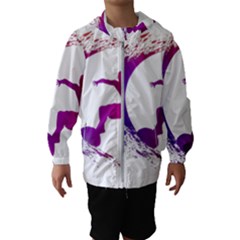 Wave Surfer Surfing Sport Athlete Water Sea Kids  Hooded Windbreaker by Wegoenart