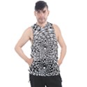 Illusions Abstract Black And White Patterns Swirls Men s Sleeveless Hoodie View1