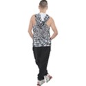 Illusions Abstract Black And White Patterns Swirls Men s Sleeveless Hoodie View2