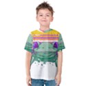 Frog Animal Sun Amphibian Figure Digital Art Kids  Cotton Tee View1