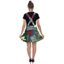 Armor Japan Maple Leaves Samurai Mask Cut Velvet Suspender Skater Skirt View2