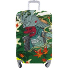 Armor Japan Maple Leaves Samurai Mask Cut Luggage Cover (large) by Wegoenart