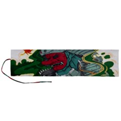 Armor Japan Maple Leaves Samurai Mask Cut Roll Up Canvas Pencil Holder (l) by Wegoenart