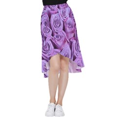 Roses-52 Frill Hi Low Chiffon Skirt by nateshop