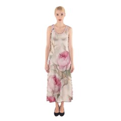 Roses-58 Sleeveless Maxi Dress by nateshop